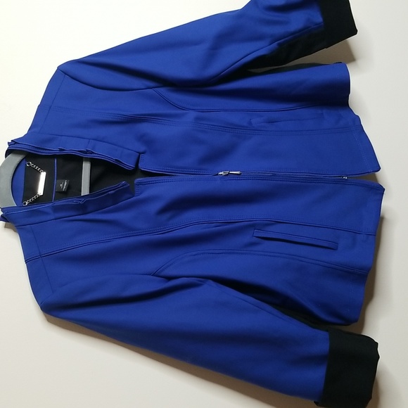 White House Black Market Blue Blazer AS IS 14 - Picture 2 of 6